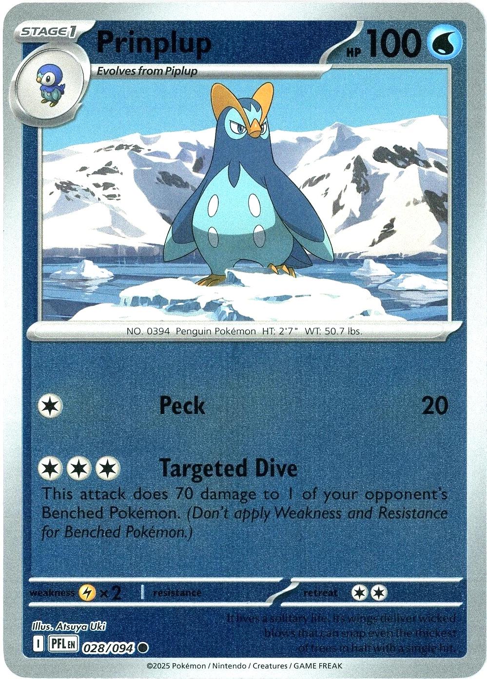 Prinplup 028/094 (Reverse Holo)