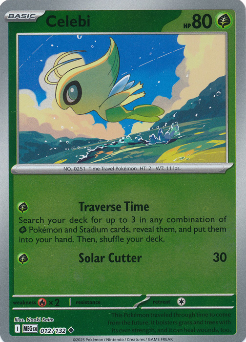 Celebi 012/132 (Reverse Holo)
