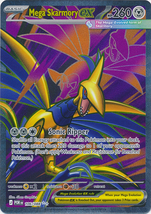 Mega Skarmory ex 106/088 (Full Art)