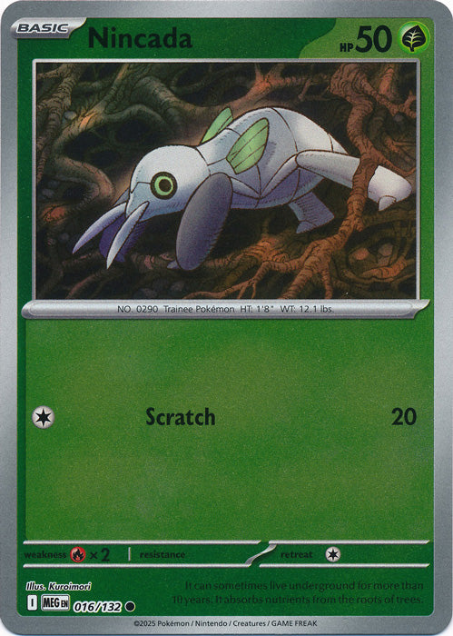 Nincada 016/132 (Reverse Holo)