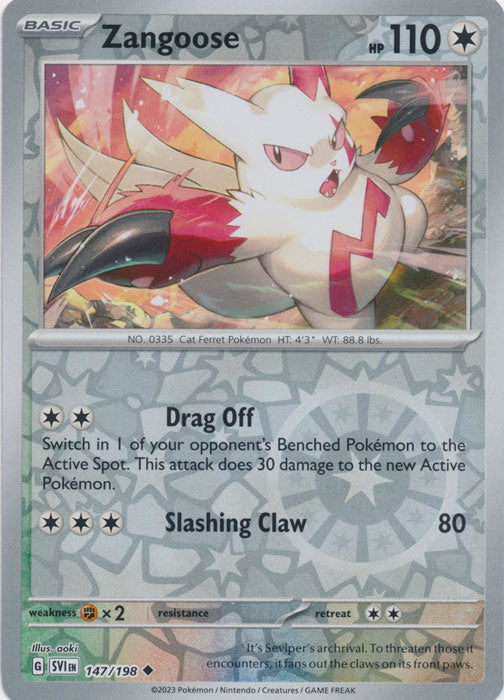 Zangoose 147/198 (Reverse Holo)
