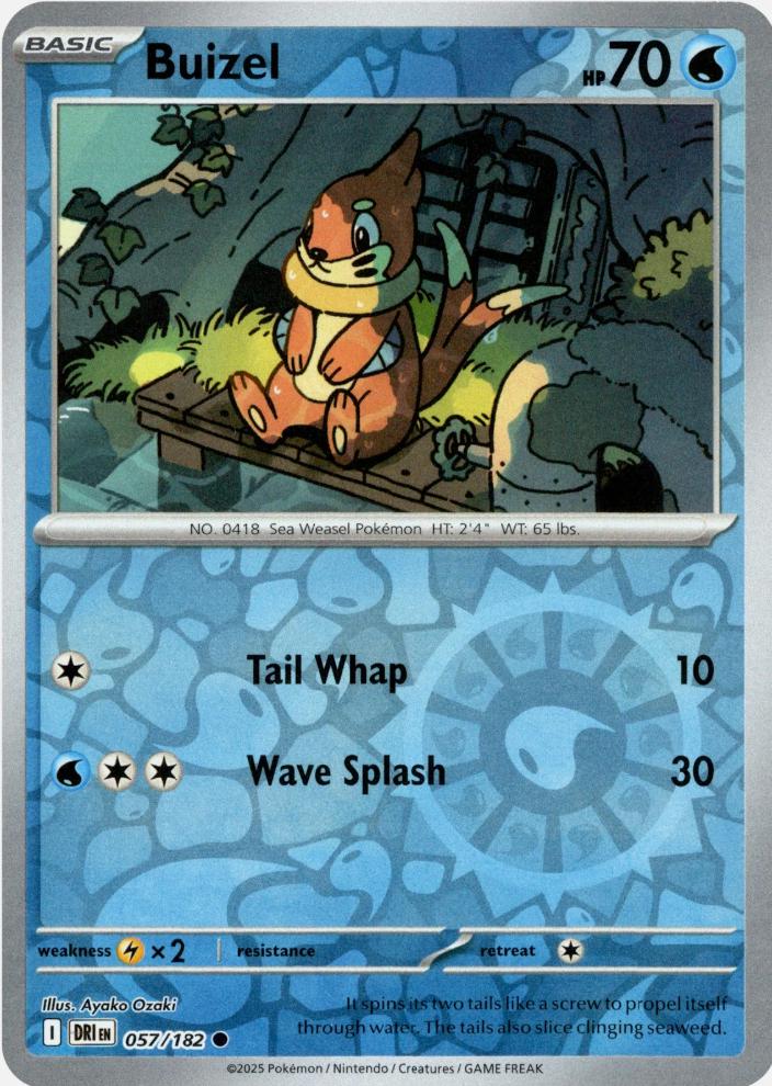 Buizel 057/182 (Reverse Holo)