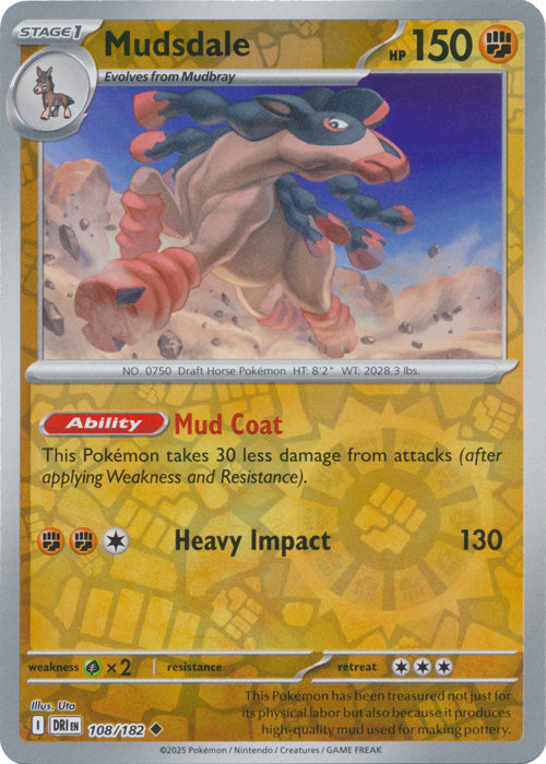 Mudsdale 108/182 (Reverse Holo)