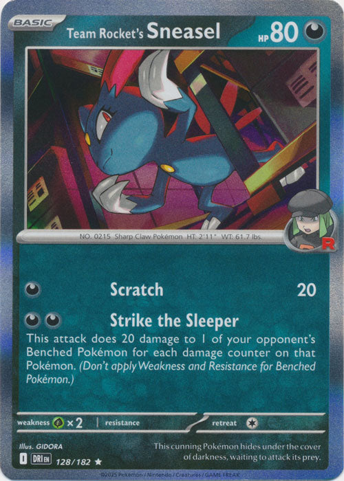 Team Rocket's Sneasel 128/182 (Holo)