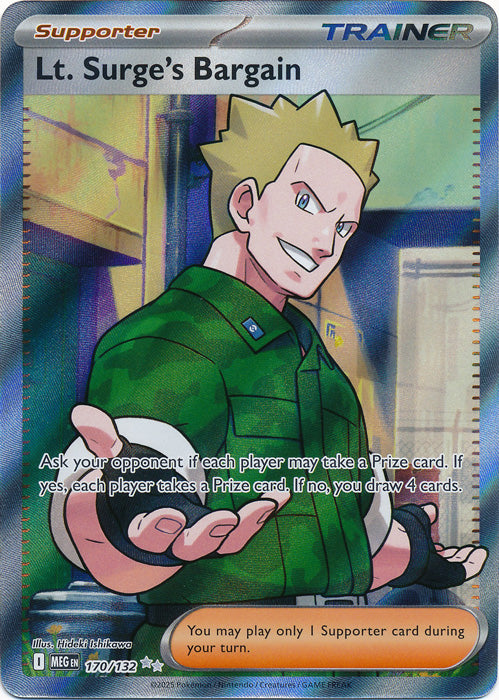 Lt. Surge's Bargain 170/132 (Full Art)