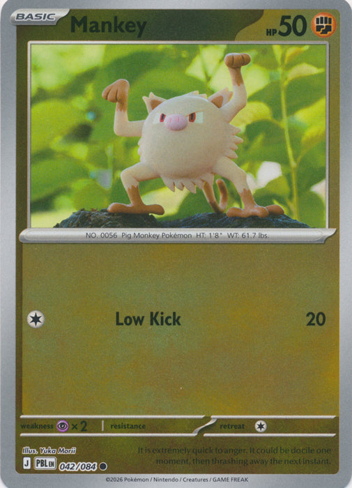 Mankey 042/084 (Reverse Holo)