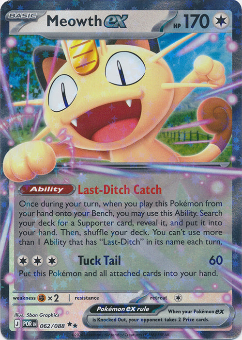 Meowth ex 062/088 (Holo)