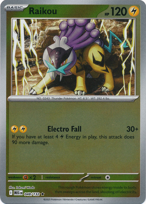 Raikou 048/132 (Reverse Holo)