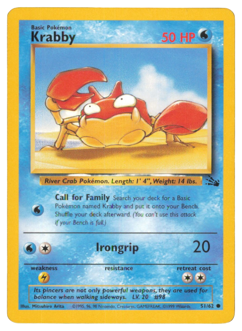 Krabby 51/62 (Fossil set)