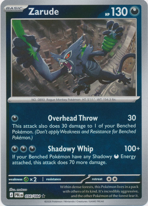 Zarude 056/084 (Reverse Holo)