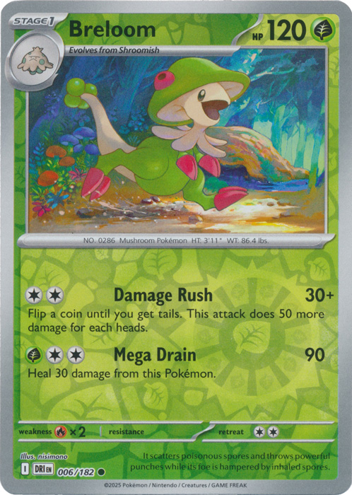 Breloom 006/182 (Reverse Holo)
