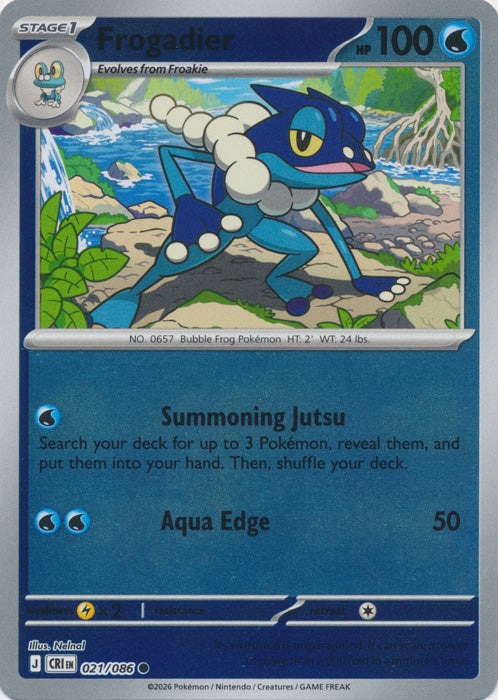 Frogadier 021/086 (Reverse Holo)