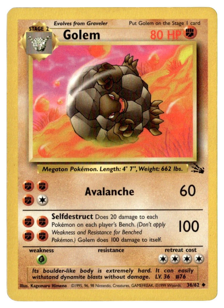 Golem 36/62 (Fossil Set)