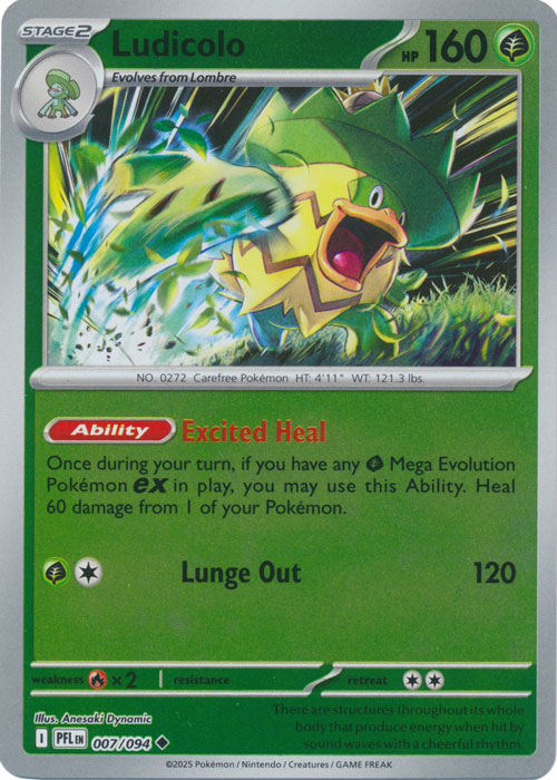 Ludicolo 007/094 (Reverse Holo)