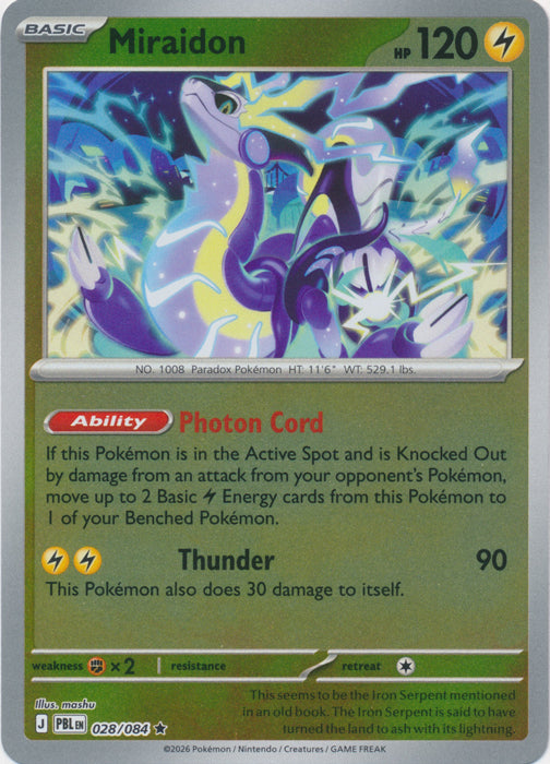 Miraidon 028/084 (Reverse Holo)