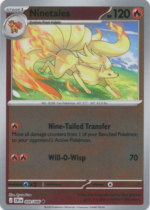 Ninetales 009/086 (Reverse Holo)