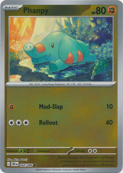 Phanpy 044/086 (Reverse Holo)