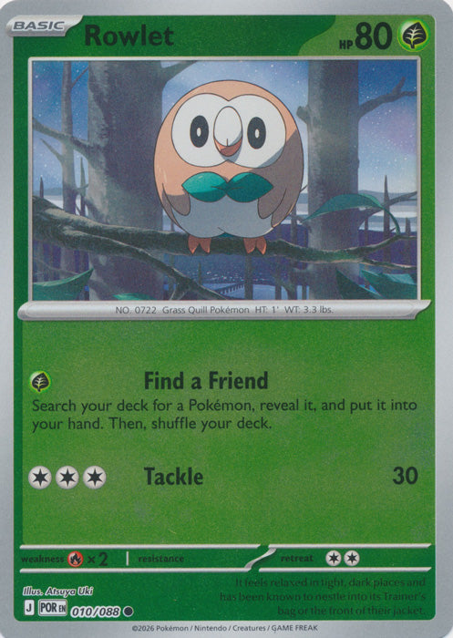 Rowlet 010/088 (Reverse Holo)