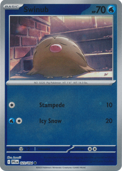 Swinub 023/094 (Reverse Holo)