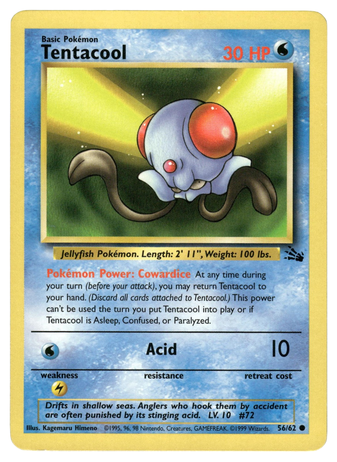 Tentacool 56/62 (Fossil Set)