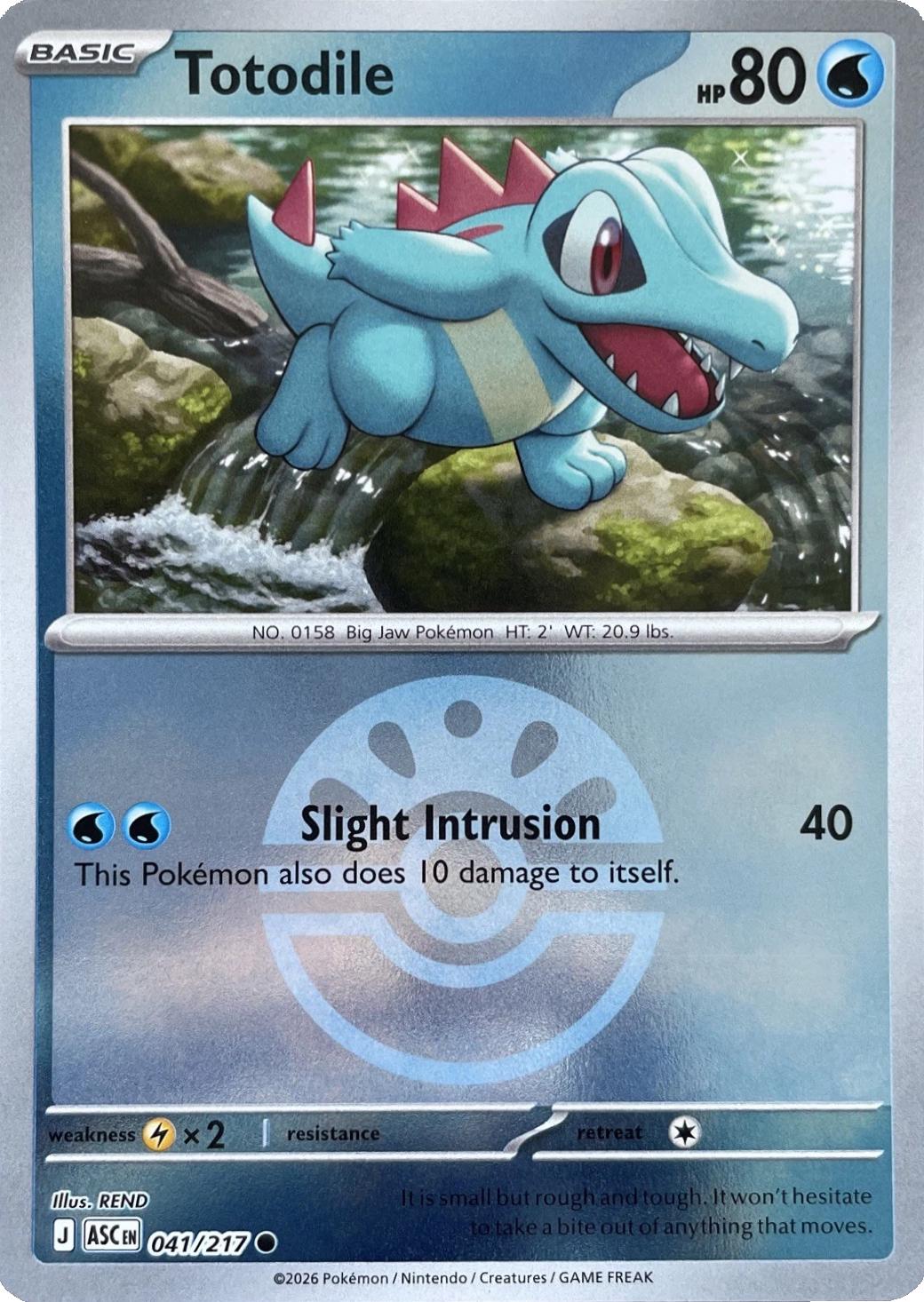 Totodile 041/217 (Reverse Holo)
