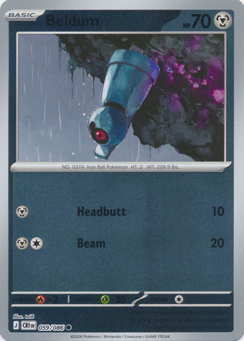 Beldum 059/086 (Reverse Holo)