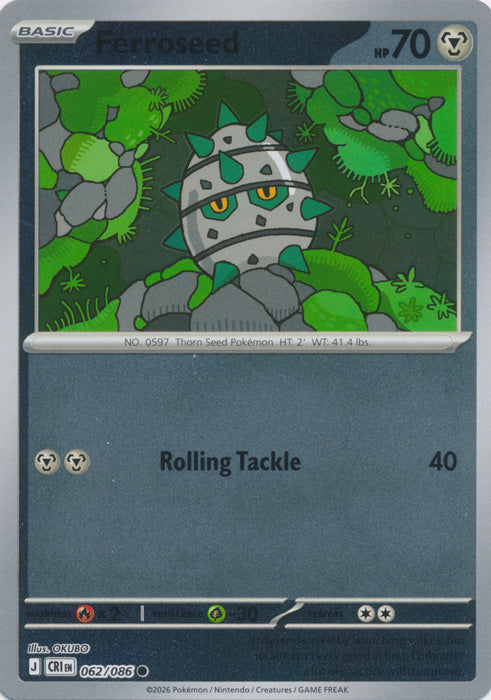Ferroseed 062/086 (Reverse Holo)