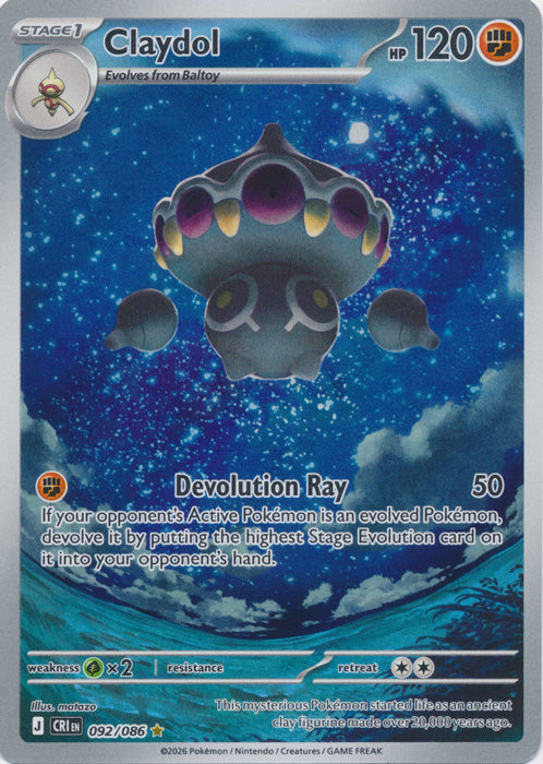 Claydol 092/086 (Holo Full Art)
