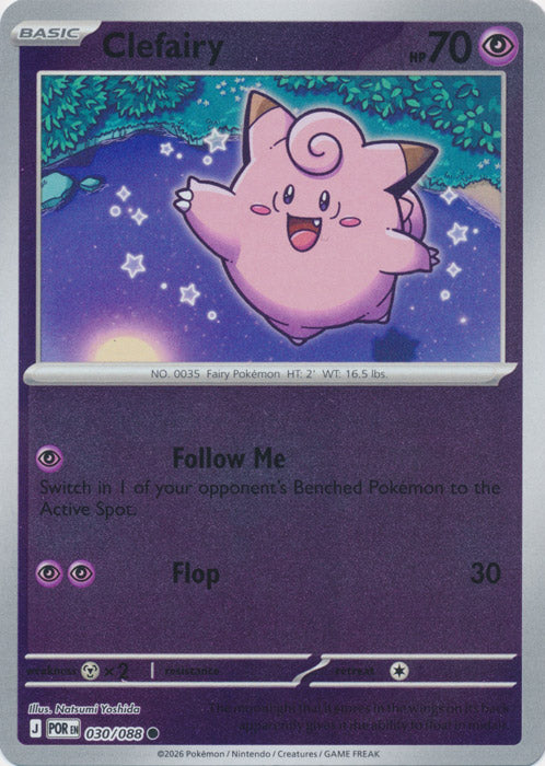 Clefairy 030/088 (Reverse Holo)
