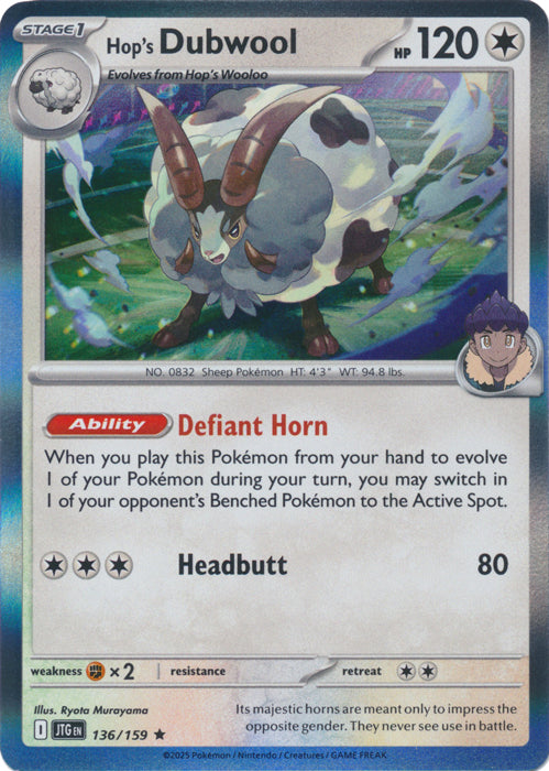 Hop's Dubwool 136/159 (Holo)