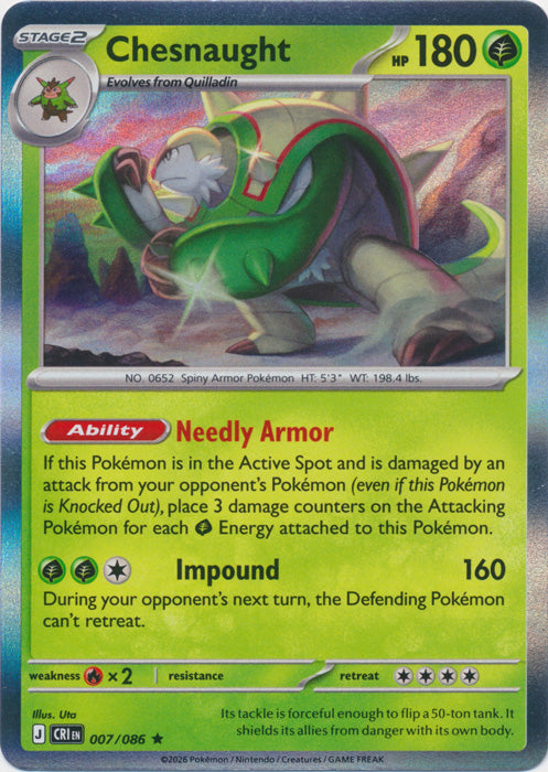Chesnaught 007/086 (Holo)