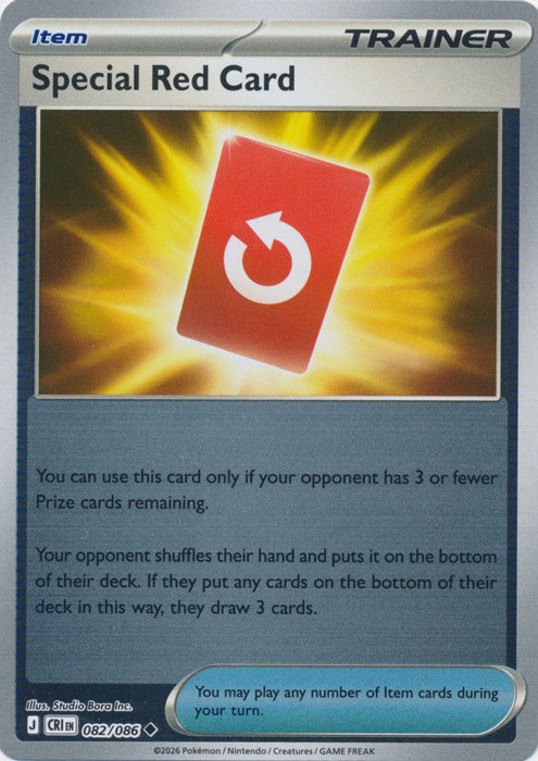 Special Red Card 082/086 (Reverse Holo)