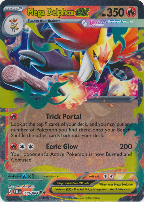 Mega Delphox ex 008/084 (Holo)