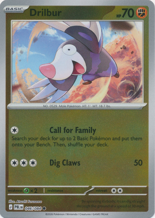 Drilbur 046/084 (Reverse Holo)