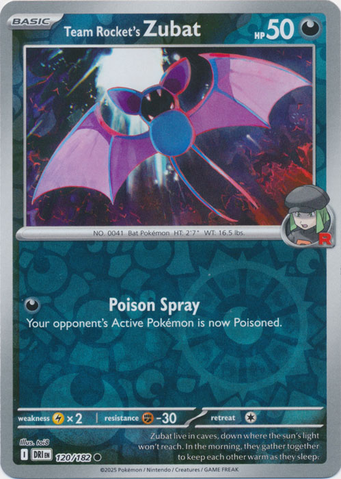 Team Rocket's Zubat 120/182 (Reverse Holo)