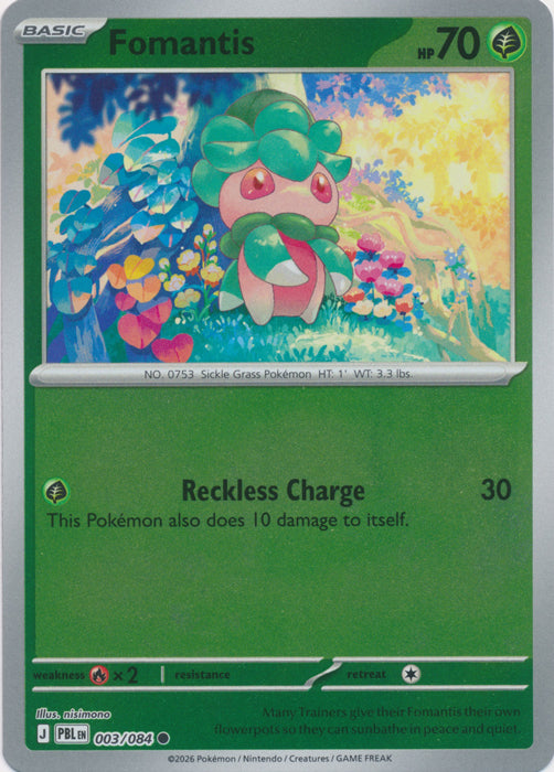 Fomantis 003/084 (Reverse Holo)