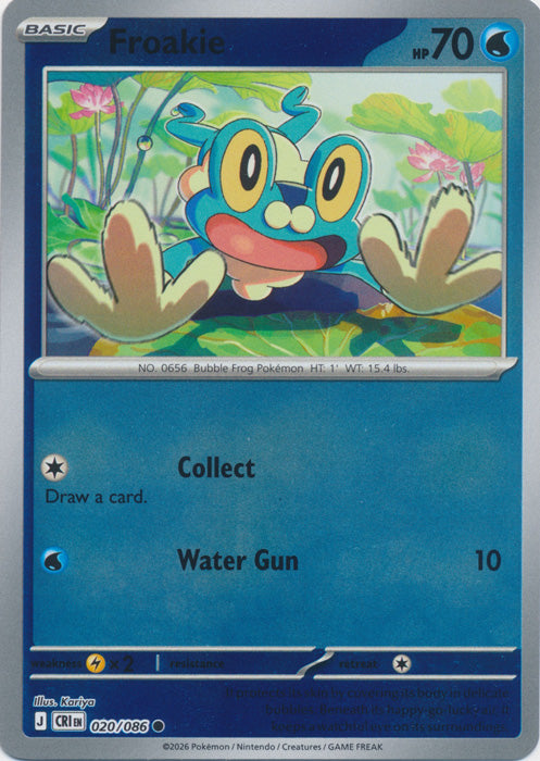 Froakie 020/086 (Reverse Holo)