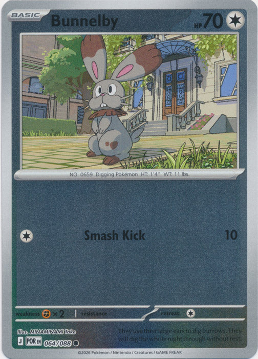 Bunnelby 064/088 (Reverse Holo)