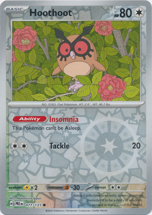 Hoothoot 077/131 (Reverse Holo)