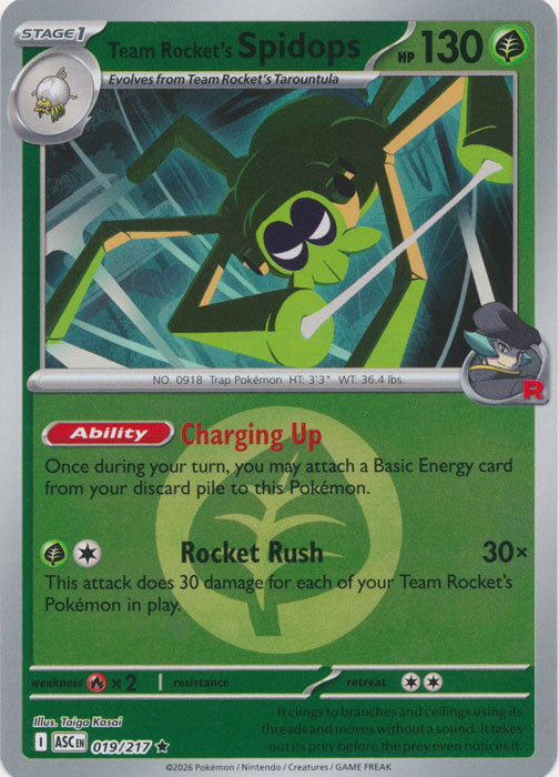Team Rocket's Spidops 019/217