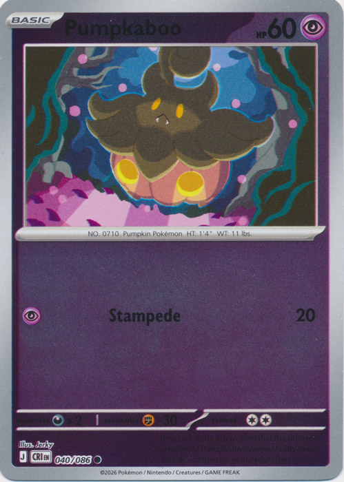 Pumpkaboo 040/086 (Reverse Holo)