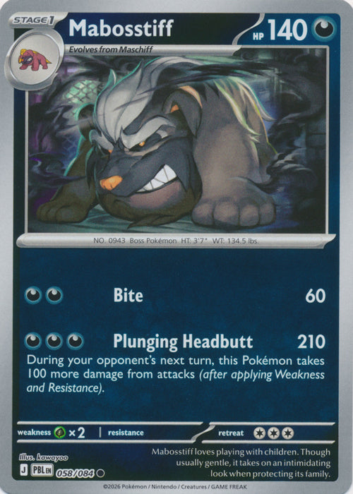 Mabosstiff 058/084 (Reverse Holo)