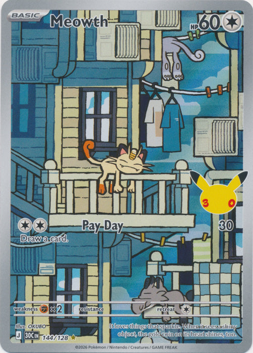 Meowth 144/128 (Holo)