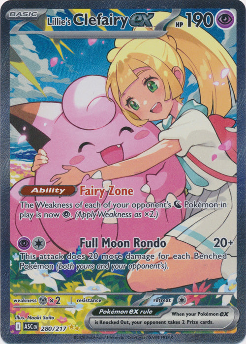 Lillie's Clefairy ex 280/217 (Full Art)