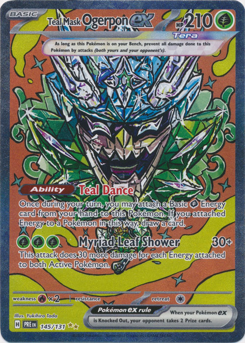 Teal Mask Ogerpon ex 145/131 (Full Art)