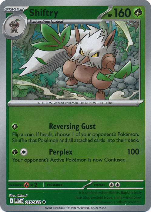Shiftry 015/132 (Reverse Holo)