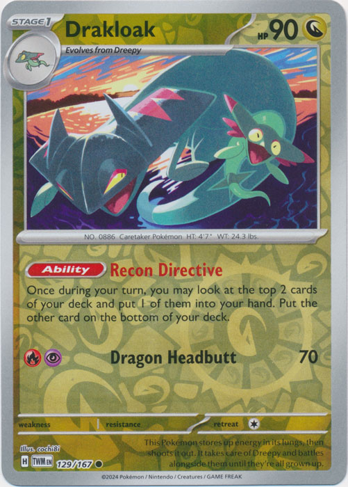Drakloak 129/167 (Reverse Holo)