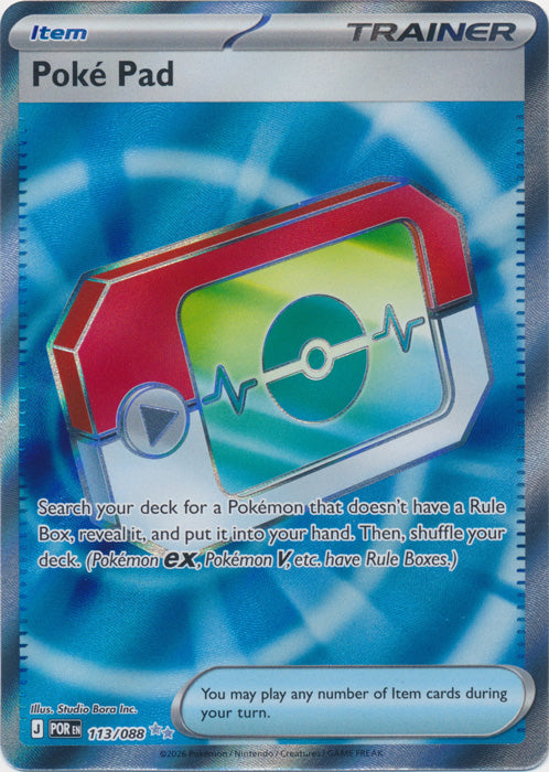 Poke Pad 113/088 (Full Art)