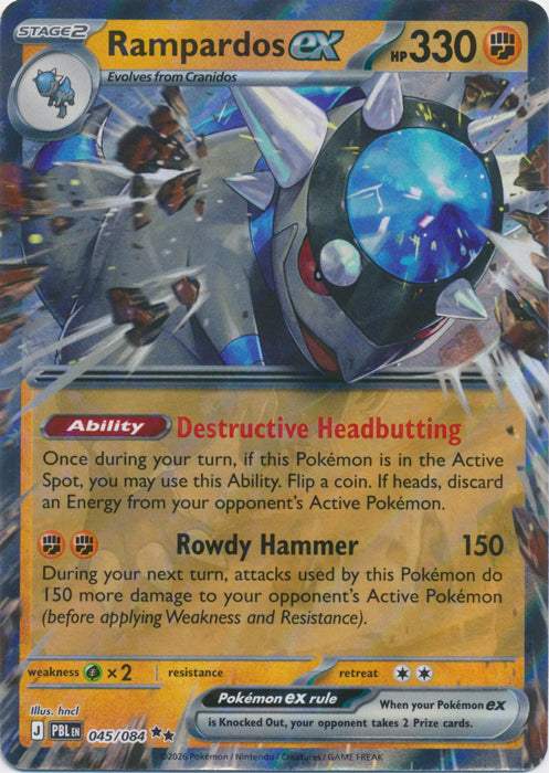 Rampardos ex 045/084 (Holo)