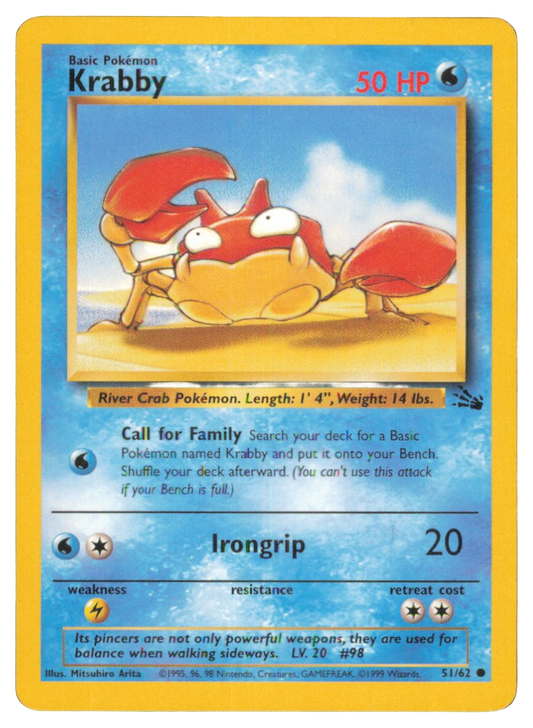 Krabby 51/62 (Fossil set)